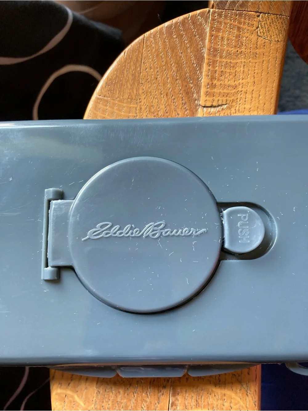 Eddie Bauer Gray Travel Case with Flip Lid
